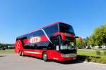 SETRA 431 DT von URB Reisen aus der BRD am 16.8.2013 in Krems an der Donau.