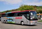 Setra 417 GT-HD von Blaguss aus Wien am 12.Juli 2014 in Krems gesehen.