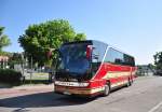 Setra 416 HDH von Vogels Reisen aus der BRD im Juni 2015 in Krems.