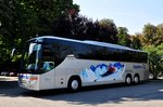 Setra 416 GT-HD von Lippe Bus aus der BRD in Krems gesehen.