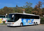 Setra 416 GT-HD von Fredl`s Reisen aus der BRD in Krems gesehen.