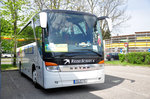 Setra 411 HD von Reise Schieck aus der BRD in Krems gesehen.