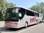 Setra 415 GT-HD von Trio mit Anh�nger aus Deutschland in Plau am See.