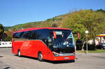 Setra 515 HD aus der CZ in Krems gesehen.