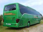 Setra 516 HD von Brauer Reisen aus Deutschland in Mukran.