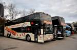 2 mal Van Hool T9 von TIEBER Reisen aus sterreich am 20.9.2014 in Krems.