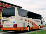 Van Hool T915 Acron von Deblire aus Belgien in Krems unterwegs.