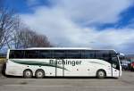 VOLVO 9700 Reisebus von BUCHINGER Reisen aus Obersterreich am 10.4.2013 in Krems an der Donau gesehen.