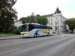 Volvo 9700 von Weiss Reisen aus sterreich am 5.Juli 2014 in Krems gesehen.