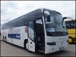 Volvo 9700 von Schermuly aus Deutschland im Stadthafen Sassnitz.