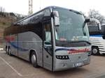 Volvo 9700 von Steincke aus Deutschland im Stadthafen Sassnitz.