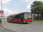 Im SEV der S- Bahn Berlin S9  ist dieser MAN NG 313 (ex.KVG Kiel) vom Reisebüro & Omnibusbetrieb Karsten Brust, hier am Bahnhof Berlin Flughafen Schönefeld am 01.