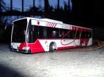 Rietze Modellbus 1:43 Glarnerbus Mercedes Citaro NR.27 von vorne am 28.11.12.