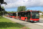 Mercedes-Benz Citaro I stand am 04.08.2023 in Hhe Rostock Hbf/Sd abgestellt.