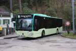 Mercedes Citaro Stadtbus der Baden Baden Linie an der Endhaltestelle Merkur Bergbahn am 14.3.2016.