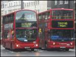 Volvo Wright von Arriva und Volvo Wright von Stagecoach in London.