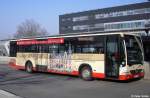 Mercedes VETTER GmbH, mit Werbung Sparkasse und   Hotel Villa am Bernsteinsee   Bitterfeld, fotografiert am Hbf.