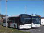 Solaris Urbino 12 und Neoplan Euroliner der RPPNV in Sassnitz.