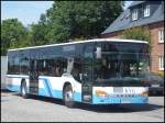 Setra 415 NF mit Hnger der Kraftverkehrsgesellschaft mbH Ribnitz-Damgarten in Ribnitz-Damgarten.