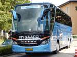 Setra 516 HDH von Nygaards Turist aus Dänemark in Sassnitz.