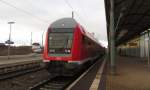 Eine Regionalbahn im Bahnhof Nordhausen am 10.Jan.2014