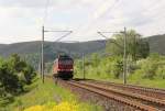 155 082-1 zu sehen am 17.05.15 bei der Einfahrt in Saalfeld/Saale.