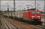 DB Schenker 189 002 mit Wechselpritschen von DB Schenker am 15.09.2013 in Lutherstadt Wittenberg