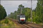LTE ES 64 F4-105 / 189 105 solo am 16.06.2014 in Richtung Berlin durch Panktetal-R�ntgental