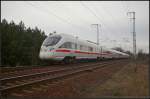 DB Fernverkehr 605 020  Rendsburg  mit einem weiteren ICE-T am 13.02.2014 auf dem Weg durch die Berliner Wuhlheide zum Tanken nach Bln.-Lichtenberg
<br><br>
- Update: ++ 2017 bei Fa. Scholz, Espenhain