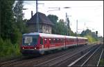 628 653 der S�dostbayernbahn (SOB) mit 628 642 als RE Szeczin Glowny am 11.08.2014 durch Panketal-Zepernick