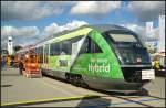Auf der Westfrankenbahn soll der Hybrid-Erprobungstr�ger VT 642 129 zum Einsatz kommen. Vorgestellt wurde er auf der InnoTrans 2012 in Berlin