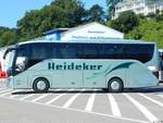 Setra 511 HD von Heideker aus Deutschland im Stadthafen Sassnitz.