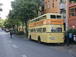 Wagen 1629 Bssing D2U steht an der Haltestelle Monumentenstr.