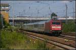 DB Fernverkehr 101 033 mit dem EC 47 Berlin Hbf - Warszawa Wschodnia am 07.07.2013 in Berlin Sch�nefeld Flughafen