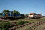MWB und hvle pr�sentieren sich den Besuchern bei bestem Wetter (100 Jahre Rbf Wustermark, Elstal, 01.05.2009).