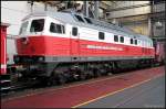 EWR 232 579-3 in der gro�en Halle des Werks (angemietet von DB AG, 135 Jahre Werk Cottbus, Cottbus 19.09.2009)