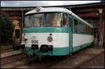 KWMTK 906 ist ein MAN-Schienenbus aus dem Jahr 1963 und tr�gt die Fabriknummer 148090. Er war am Lokschuppen ausgestellt (in Privatbesitz; ex KEG VT 2.17, AKN VT 2.17, Bw Sch�neweide 04.10.2009)
