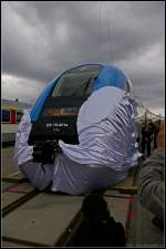 Enth�llung des neuen Niederflurtriebzuges EN76 des Herstellers Pesa (INNOTRANS 2010 Berlin 21.09.2010)