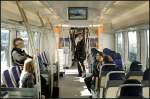 Inneneinrichtung Alstom CORADIA Nordic f�r Skanetrafiken auf der InnoTrans 2012 in Berlin