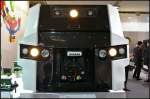 Die markante Front des HSG-city von Vossloh f�r die Instandhaltung von Metro- und Stra�enbahnstrecken.