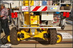 InnoTrans 2016 in Berlin: Fahrwerk des 4'AXE von France Elevateur Deutschland GmbH, einem Zweiwegefahrezug f�r die Oberleitungsmontage.