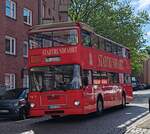 Wagen 8 der ROTEN DOPPELDECKER unterwegs in Hamburg