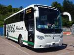 Scania OmniExpress von Ulli-Reisen aus Deutschland im Stadthafen Sassnitz.