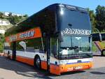 Van Hool TX27 von Janssen Reisen aus Deutschland im Stadthafen Sassnitz.