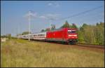 DB Fernverkehr 101 120-4 mit IC 1923 Bln.-S�dkreuz in Berlin Wuhlheide, 18.09.2014