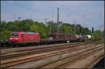 DB Schenker 145 029-5 mit einem gemischtem Gterzug am 16.07.2013 in Magdeburg