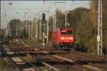 [Archiv] DB Schenker 185 301-9 fuhr am 30.09.2011 solo durch Berlin-Karow