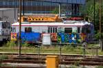 Ein Turmtriebwagen der Die-Lei Gmbh. Er tr�gt die Wappen von Hessen und der Stadt Kassel. Leider wurde das Fahrzeug von Vandalen verunstaltet (Berlin Lichtenberg, 13.06.2009 - Update: 02/2013 verschrottet)