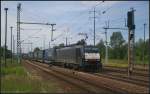 ERS Railways E 189 210 / ES 64 F4-210 mit Rotterdam-Poznan-Shuttle am 19.06.2012 bei der Durchfahrt Berlin Sch�nefeld Flughafen (NVR-Nummer 91 80 6189 210-8 D-DISPO - Update: Infos via Flickr zu EVU