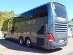 Neoplan Skyliner von Pecnik aus Österreich im Stadthafen Sassnitz.